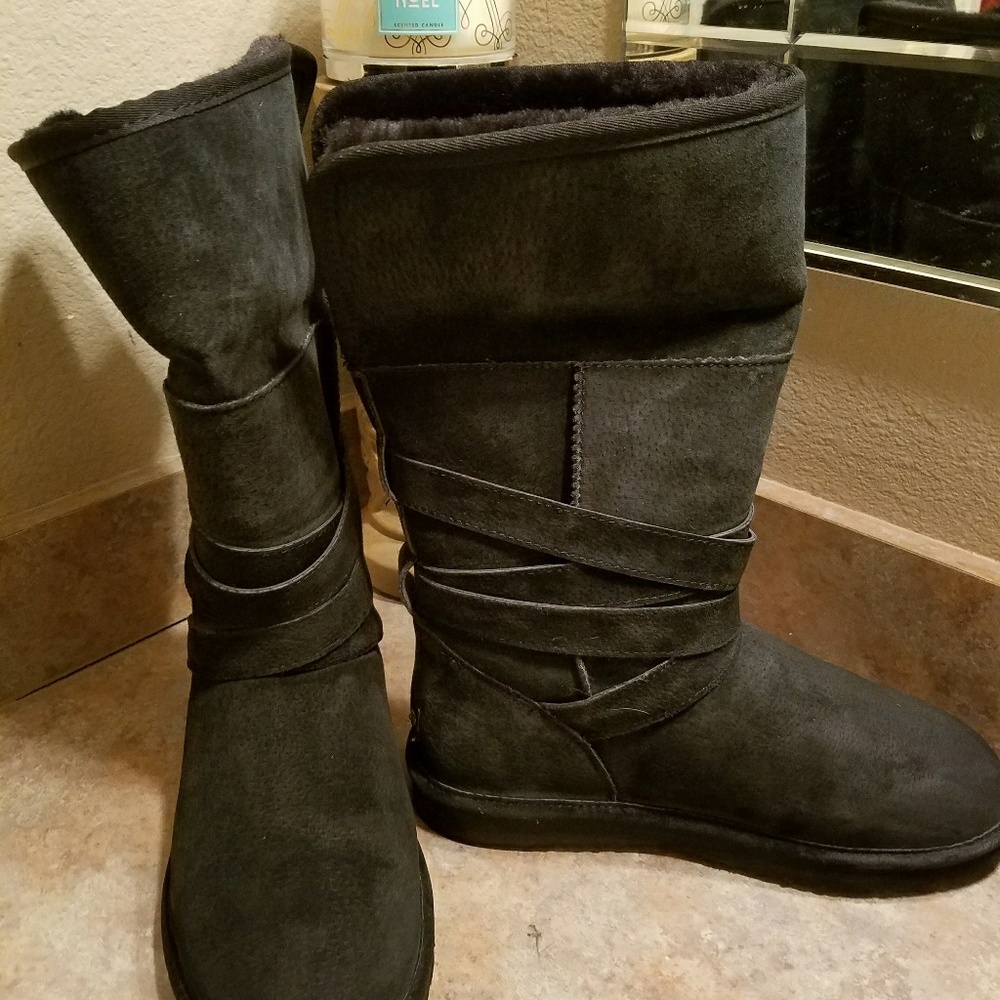 LAMO WOMEN'S PULL ON BOOTS BLACK SZ9